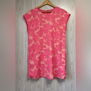 Chelsea28 Pink Floral Shift Dress Size Small